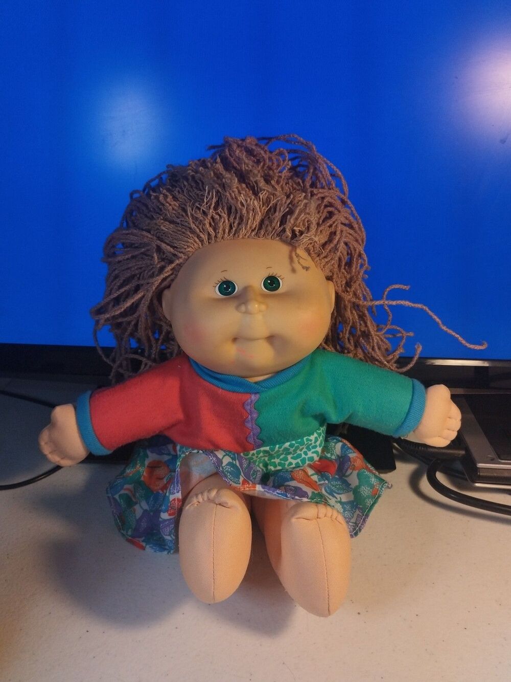 Pretty Crimp n' Curl Hasbro Cabbage Patch Kids Doll 1991 With Dress